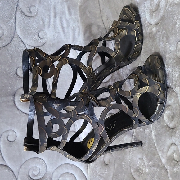 Cage Cut Out Heels - Picture 1 of 5